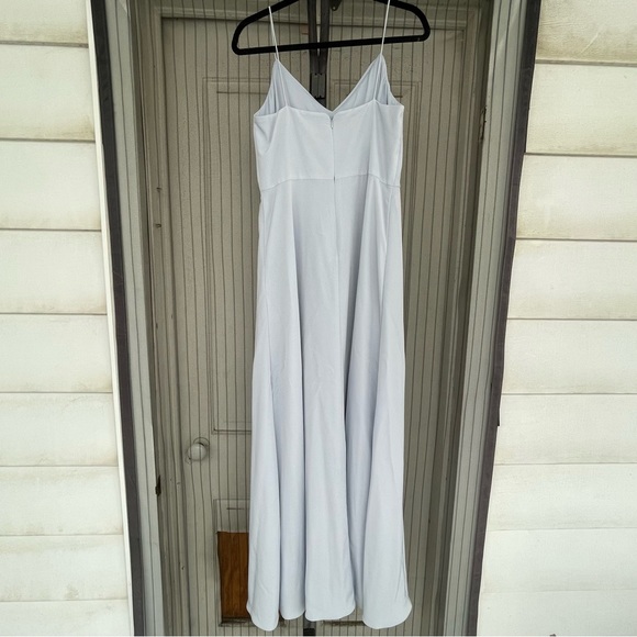 Adrianna Papell Elegant Maxi Dress Baby Blue Bridesmaid Flowy 8 - Picture 10 of 14